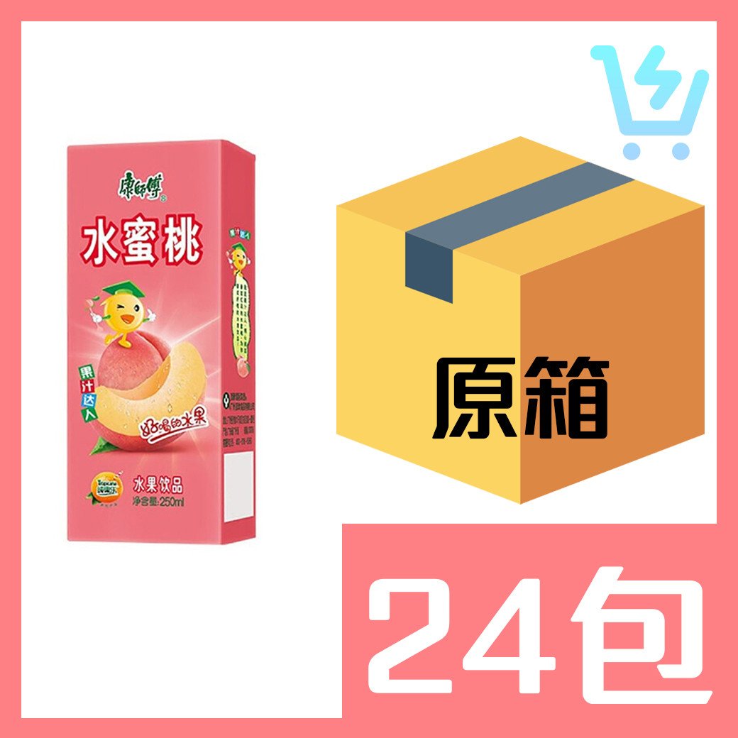 康師傅水蜜桃茶250ml x24包