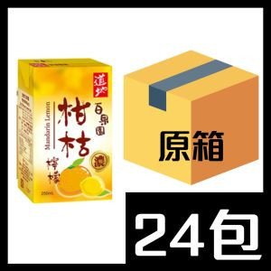 道地 (紙包)柑桔檸檬 250ml x 24包