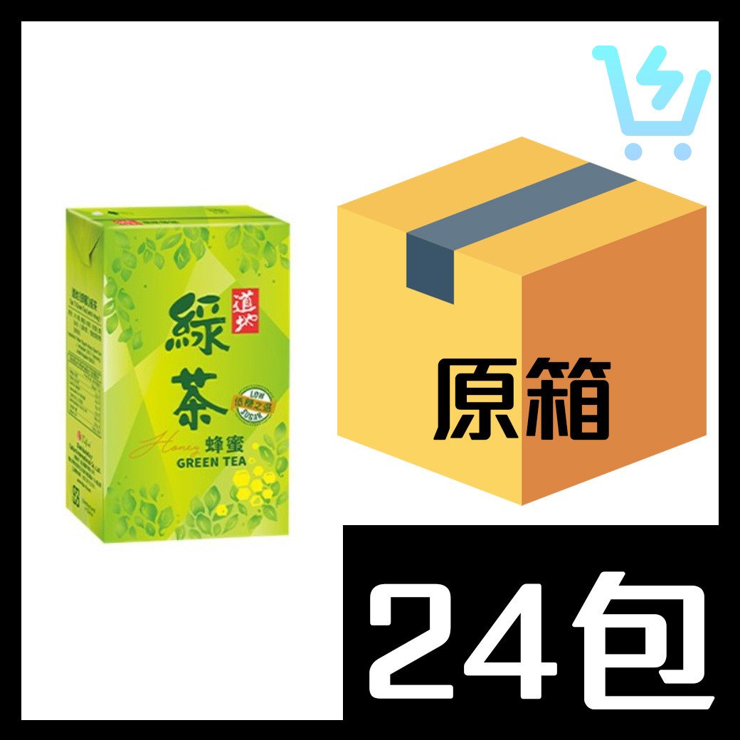 道地 (紙包)蜂蜜綠茶 250ml x 24包