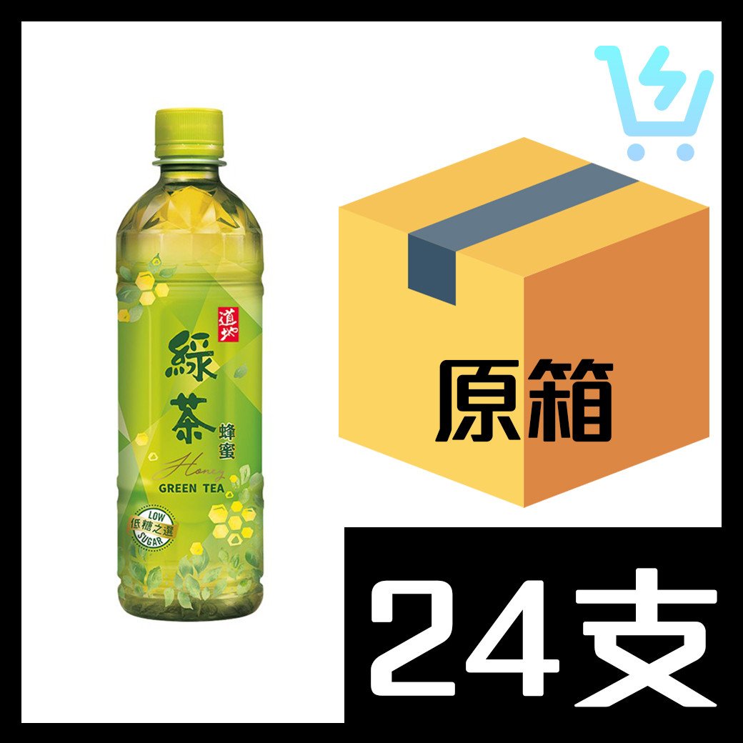 道地 蜂蜜綠茶 500ml x 24支