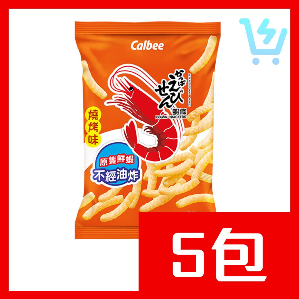 卡樂B蝦條BBQ40g x5包