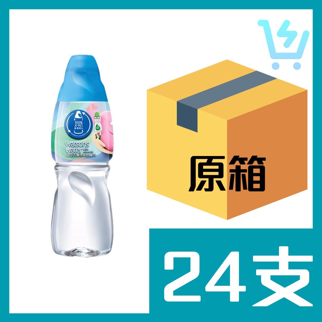 屈臣氏礦物質蒸餾水430ml x24支